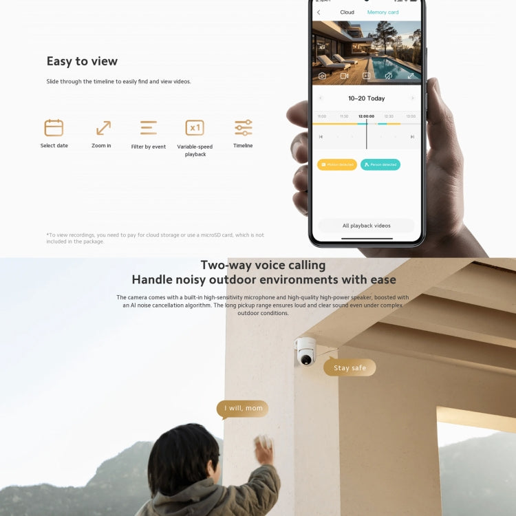 Original Xiaomi CW300 4MP Outdoor Camera IP66 Waterproof Full Color Night Vision WiFi Camera, US Plug Original Xiaomi CW300 4MP Outdoor Camera IP66 Waterproof Full Color Night Vision WiFi Camera, US Plug